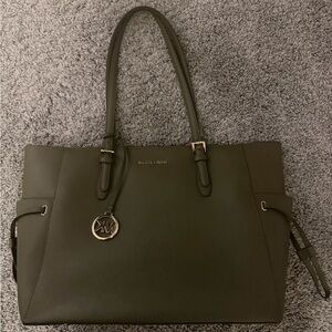 Michael Kors Dark Green Tote Bag